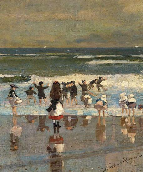 Winslow Homer Escena de playa china oil painting image